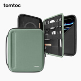 tomtoc iPad Pro收纳包11/12.9英寸平板电脑2024配件iPad包配件收纳键盘键盘Air6 13英寸B06 仙人掌绿|12.9~13英寸 大容量收纳 抗摔防泼水