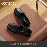 爱步（ECCO）乐福鞋男 软底轻盈一脚蹬豆豆鞋 S 轻巧莫克540514 黑色40