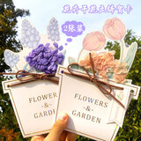 狮洛德 花卉立体大贺卡2张教师节礼物装饰贺卡送老师祝福留言卡片送信封