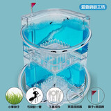 玩小匠儿童创意趣味玩具蚂蚁工坊生态箱城堡观察盒巢穴弓背蚁后别墅礼物 蓝色双层+连接器+60只蚁+工具 不带夜光底座