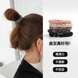 奇美拉（CHIMERA）5条装布艺头绳高弹日常耐用发圈后脑勺扎发盘发高马尾头饰发饰