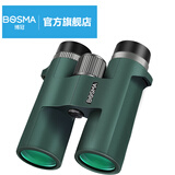 博冠BOSMA双筒望远镜高清高倍成人微光夜视便携鹭10X42绿
