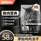 金多乐成猫农村土猫全价冻干猫粮主食猫饭流浪猫试吃专用补充营养猫食 冻干猫粮2.5kg(实发500g*5)