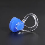 天南兄弟盒装游泳鼻夹儿童柔软男女通用硅胶防滑防呛水上运动装备 宝蓝5个盒装