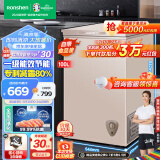 容声（Ronshen） 100升小型冰柜家用单温冷柜 一级能效减霜80%小冰柜  冷藏冷冻 BD/BC-100ZMSM