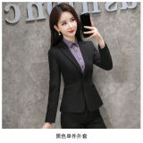 慕淘（MUTAO）职业装女西装套装高端总裁工作服时尚气质西服正装女经理上班工装 黑色单件外套 M