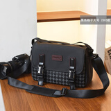 苏迪罗相机包 防水 单反 D7500 微单包 适用于尼康 D90 D5600 D750摄影包Z30 Z5 Z6 z6ii Z7 Z8 ZF Z50包 黑色格子大号