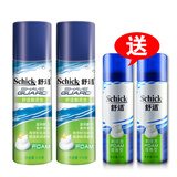 舒适（Schick）剃须泡沫剃须膏剃须泡洁面刮胡泡沫刮胡泡剃须啫喱软化胡须男士 两套青柠210g+送2瓶50g