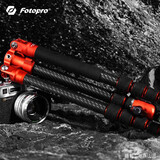 富图宝 Fotopro MG4 双全景云台 3K碳纤维专业数码相机微单摄影摄像三脚架云台 送手机夹 橙色
