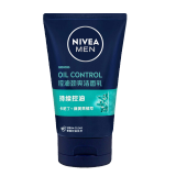 妮维雅（NIVEA）男士控油劲爽洁面乳控油深层清洁补水保湿控油平衡紧致洗面奶男士 1瓶装100g