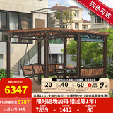 紫叶庭院葡萄架秋千户外凉亭休闲防腐木亭子花园室外别墅铁艺遮阳棚 加粗葡萄架3.5*2.7米含顶布