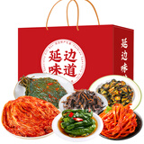 金刚山辣白菜韩国泡菜风味 韩式泡菜组合 朝鲜族泡菜年货礼盒 金刚山泡菜年货礼盒（共6包）