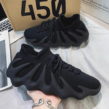 桂岐情侣款减震椰子鞋男2025春秋季健身透气爆款八爪鱼跳绳跑步运动鞋 黑色 40