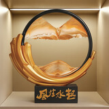 贝汉美（BHM）高档轻奢酒柜装饰品摆件工艺品办公室电视柜玄关柜摆设高端大气 【风生水起】流沙画