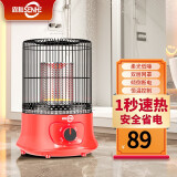 森和（SENHE） 鸟笼取暖器家用烤火炉小太阳太电暖器电暖气取暖炉电热器小型电暖炉小暖电炉取暖器家用 升级款|即开即热+智能恒温+倾倒断电（赤焰红）