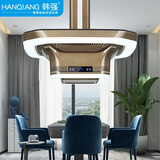 韩强麻将灯棋牌室吸烟空气净化器灯直排式外排吸烟灯无耗材吸烟灯 豪华版（145瓦）香槟金 明装