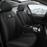 车鞍 新款免洗科技布汽车坐垫四季通用汽车座套座垫布艺全包 全科技布-耀夜黑-标准版 五座通用-留言车型