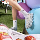 FILA 斐乐官方女鞋FRAGOLA摩登凉鞋夏季新款时尚休闲草莓凉鞋子 奶白/珍珠蓝-GP 38
