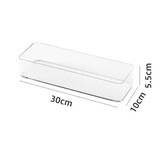 切叶蚁抽屉收纳分隔内置收纳盒分格神器桌面下厨房透明亚克力整理小盒子 大号30*10CM