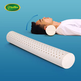 莫伊莱（moerae） 圆柱形乳胶枕头 颈椎支撑护颈 糖果小圆枕 泰国天然橡胶可用整晚 长60*高10cm白色