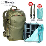 Shimoda摄影包美国十木塔防水户外相机包大容量专业背负系统设计 E30v2 军绿色中号微单内胆套装520-157
