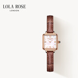 LOLA ROSE罗拉玫瑰Cube小棕表手表女士通勤百搭女表生日礼物送女生老婆闺蜜