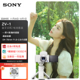 索尼（SONY）ZV-1数码相机 手柄电池套装白色 小巧高颜值/美肤/强悍对焦/大变焦/入门/4K视频/Vlog ZV1