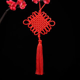 吉善缘 手工艺品中国结挂件小号 中国风礼品小礼物家居春节婚庆喜庆装饰 10盘小结(10个装)