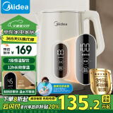 美的（Midea）【政府补贴】电水壶热水壶烧水壶开水壶控温壶316不锈钢1.7L恒温智能自动断电养生MK-SH17X304-PRO