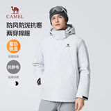 骆驼（CAMEL）情侣棉袄男士加绒保暖防风防水休闲夹克冬季厚外套M13CA6V005A