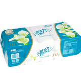 清风(APP)无芯三层卷纸1800厕纸1400*1000,原木纯品750克妇婴卫生纸 马蹄莲1提*1400克