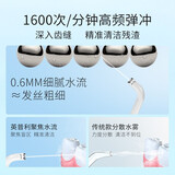 英普利(ENPULY)冲牙器/洗牙器/水牙线/洁牙器正畸适用便携式设计 M6Plus升级款白色