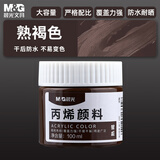 晨光（M&G）文具100ml丙烯颜料熟褐色美术手绘颜料专用丙烯颜料学生写生绘画儿童女孩美育工具
