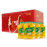 味品堂黄桃罐头礼盒装720g*4瓶 东北特产罐头水果线下商超同款罐头整箱