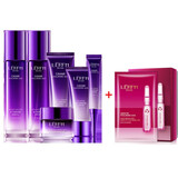 LERFM 蓝尼芳可鱼子酱玻尿酸补水护肤品套装女焕颜深层清洁补水保湿套盒提亮肤色六件套化妆品套装礼盒 鱼子酱六件套+葡萄籽玻尿酸面膜