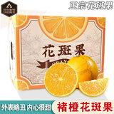 倾睦褚橙花斑果 云南冰糖橙纯甜花皮橙子手剥橙果冻橙新鲜水果原箱 9斤 中果【单果65-70mm】