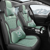 车鞍 新款免洗科技布汽车坐垫四季通用汽车座套座垫布艺全包 全科技布-薄荷绿-尊享版 五座通用-留言车型