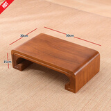 妙意轩 日式烧桐木坐踏实木矮凳矮榻脚踏榻榻米小炕几榻榻米飘窗坐榻 浅棕色50*30*15