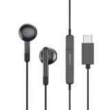 纽曼 (Newmine)  XLT10 typec耳机线控音乐手机数字耳机type-c版半入耳式有线耳机 黑色
