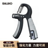 SALUKO 握力器5-60kg可调节计数款男女手指训练腕力前臂肌家用健身器材 5-60kg可调节升级包胶款