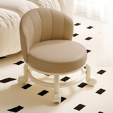 树浩万向轮家用小凳子滑轮矮凳带娃神器儿童带滑轮板凳懒人圆凳靠背椅