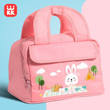 UKUK 韩国小学生饭盒保温包加厚防水铝箔保温袋便当袋餐具袋 露营兔保温袋