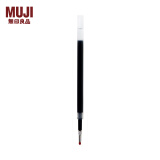 无印良品（MUJI） 凝胶中性墨水圆珠笔芯  学生文具 顺滑中性笔笔芯 灰笔 替换笔芯 蓝黑色 0.5mm