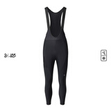 捷酷秋冬福利款CONCISE男士抓绒长裤储物侧兜通勤保暖修身舒适骑行裤 黑色（背带款） L