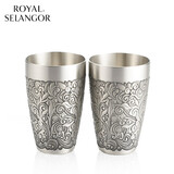 皇家雪兰莪 商场同款锡器锦绣东南风 茶杯酒杯锡制对杯锡杯0B0135