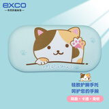 宜适酷(EXCO)可爱动漫喵咪鼠标垫护手托鼠标托手腕垫硅胶护手垫电脑办公键盘游戏手托小号9493