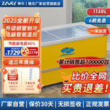 稚乐【工厂直营】冷柜冰柜商用 冰柜展示柜大容量岛柜 展示柜冷藏保鲜柜 冷藏展示柜 超市冷冻柜雪糕柜 2米长【一米宽】【变频节能40%】深体岛柜