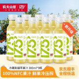 农夫山泉 17.5° 低温nfc果汁冷藏饮料 100%非浓缩还原鲜果冷压榨果汁 苹果汁300ml*9瓶