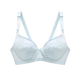 怡兰芬少女文胸薄款无海绵学生内衣女生高中生大学生超薄胸罩 蓝色 80B