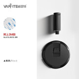 威思特防风地吸免打孔门吸防撞新款隐形卫生间地吸厕所静音门碰门挡器 典雅黑【打孔/免打孔两用】
